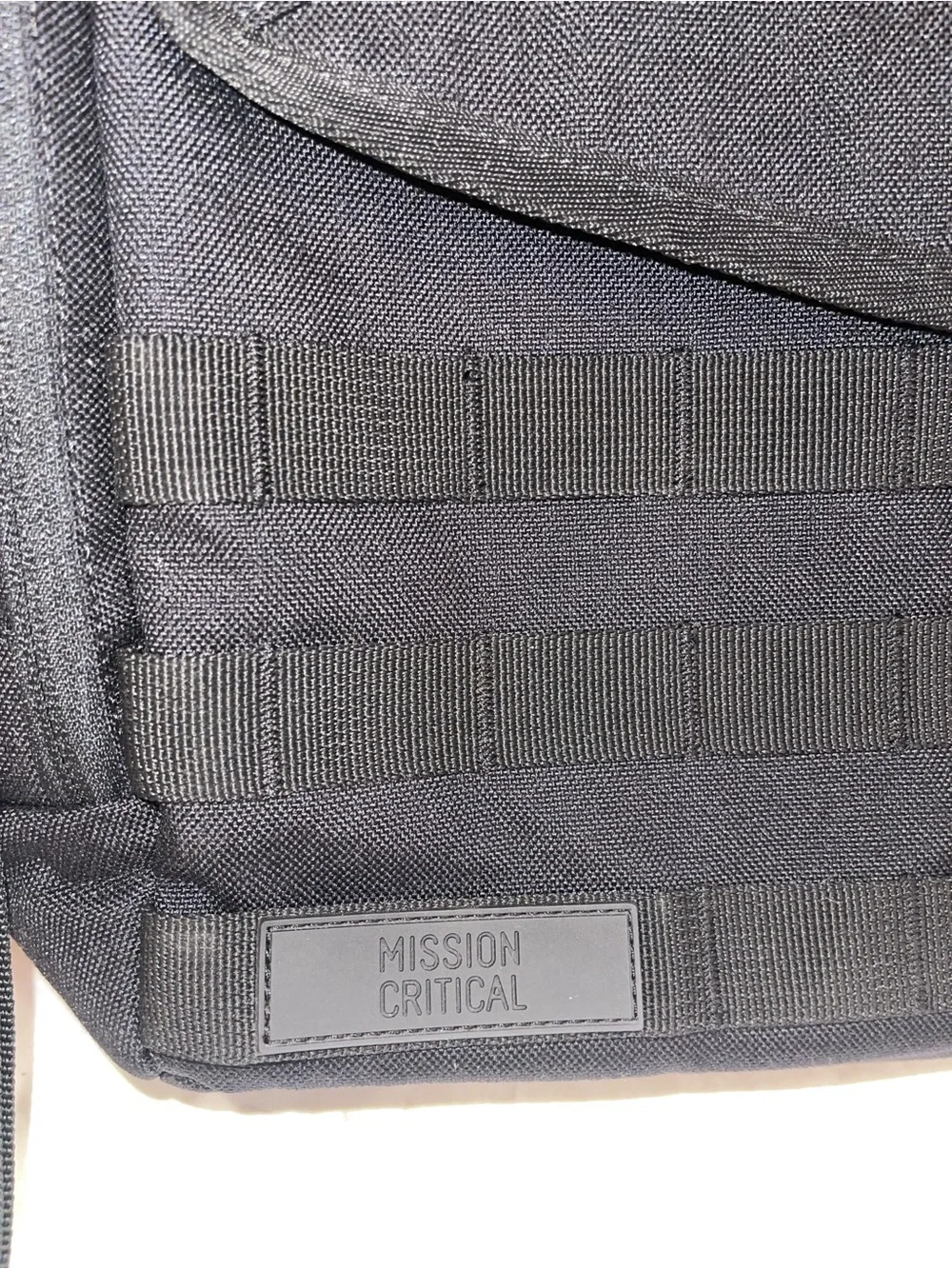 Black Tactical Messenger Bag with Padded Strap organization baby bag Men’s